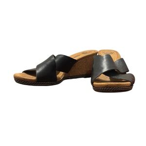 Clarks Women's Slip On Wedges in Black size 9.5